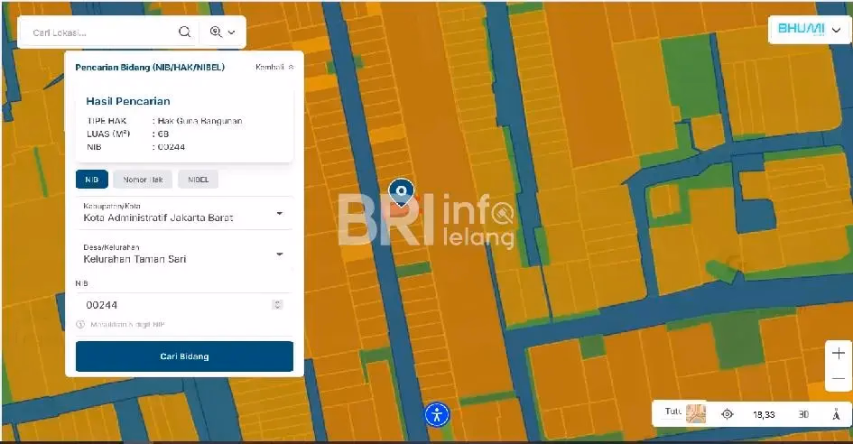 Ruko lelang JAKARTA BARAT