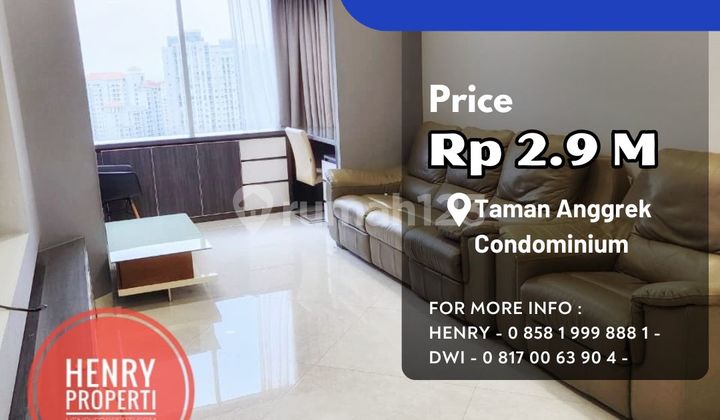 Taman Anggrek Condo 3+1 BR Special Unit Full Renov+furnish - foto 1