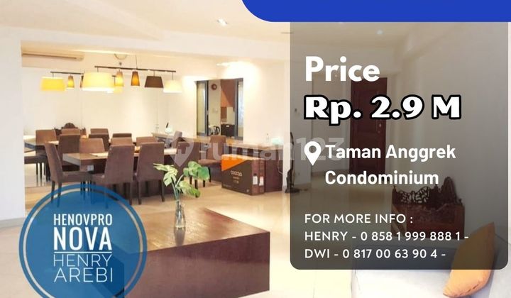 Taman Anggrek Condo 3+1 BR Special Unit Full Renov+furnish - foto 1