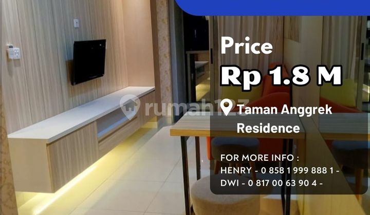 Apartemen Taman Anggrek Jual Studio - Di Taman Anggrek, Jakarta Bara #329043