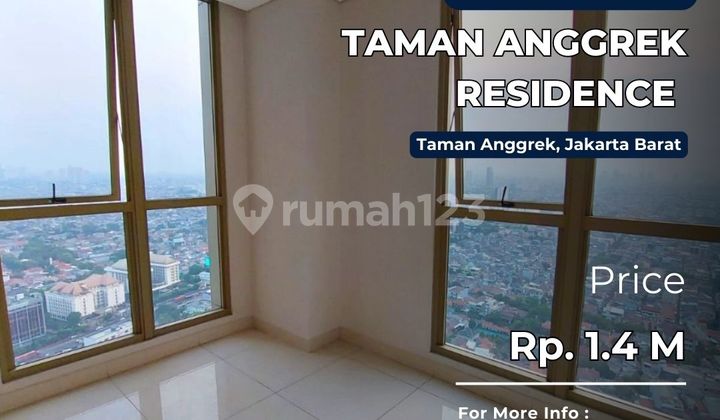 Taman Anggrek Residence Turun Harga 2BR Dijual Cepat City View - foto 1
