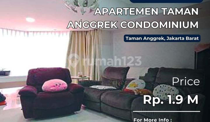 Taman Anggrek Unit 2+1BR Full Furnish Best City View - foto 1