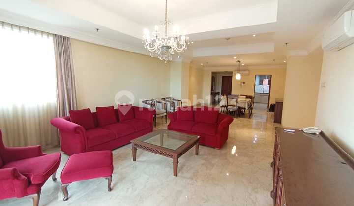 Nego Sampai Deal! Apartment dengan Living Area Luas, Well Maintained, Fully Furnished dan 3 Kamar di Greenview Nuansa Hijau Apartment - foto 1
