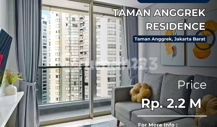 Taman Anggrek Residence TURUN HARGA 3 BR CITY VIEW JARANG ADA - foto 1