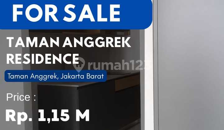 Dijual Cepat 1BR Pool view TURUN HARGA di Taman Anggrek Residence - foto 1