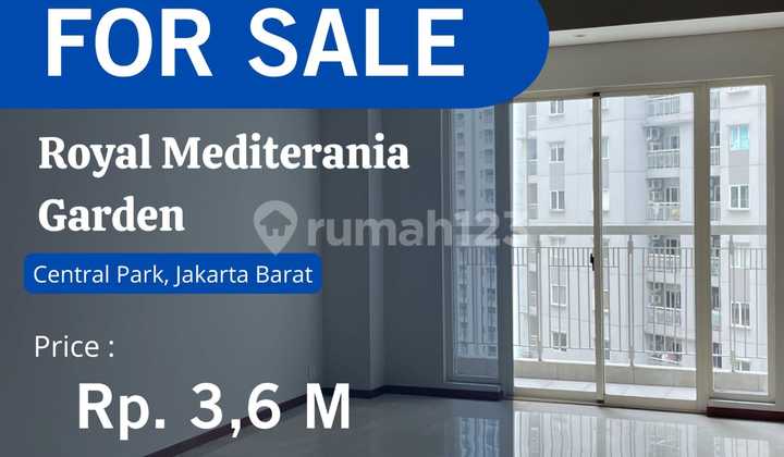 Dijual Unit 3BR Sudah Renov Pool View Royal Mediterania Garden - foto 1