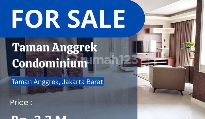 Harga Terbaik Taman Anggrek Condo 3+1BR sdh Renov, Best City View - foto 1