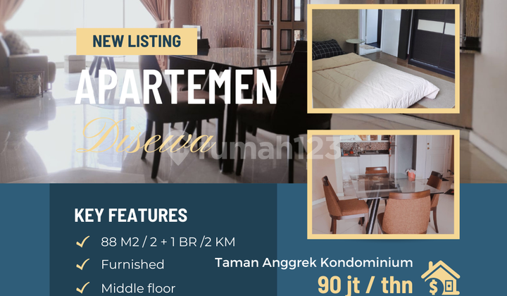 Apartemen Taman Anggrek Kondominium - Unit 6-30 H (Full Furnished) - foto 1