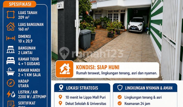 Rumah Siap Huni Lebar 10 Srengseng Jakarta Barat - foto 1