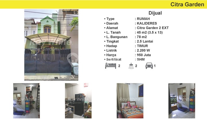 Jual Rumah Bagus Citra Garden 2 Extention, Jakarta Barat 0042-ERD - foto 1