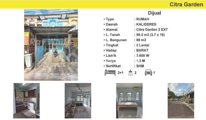 Dijual Rumah Bagus Citra Garden 2 Extention , Jakarta Barat 0032-AGU - foto 1