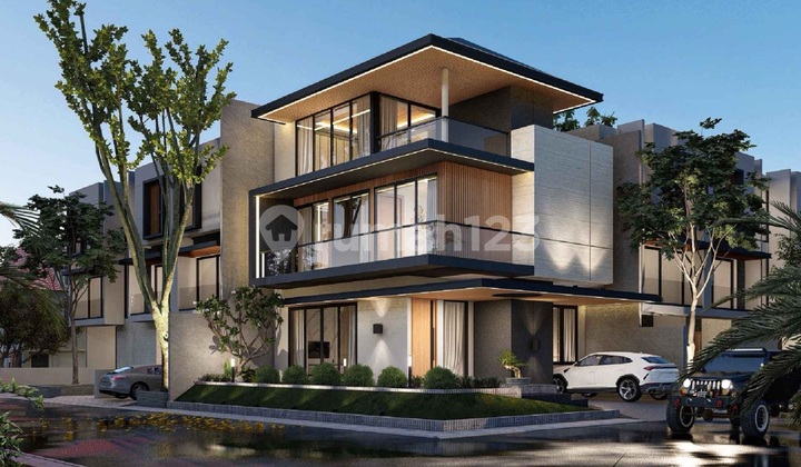 Rumah Taman Surya Baru 3 Lantai~timur Laut~ Bisa Kpr - foto 1