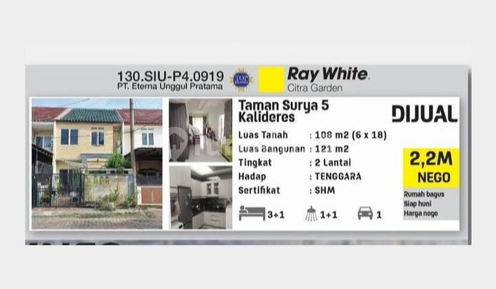 Kost Furnished SHM di Taman Surya, Jakarta Barat - foto 1