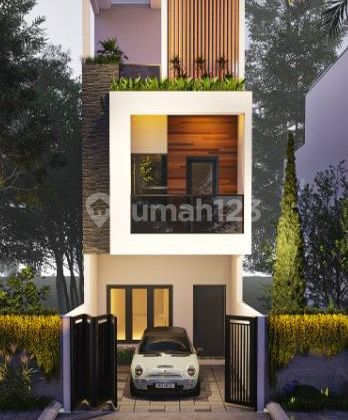 Rumah Bangunan Baru 3 Lantai Duri Kepa Hadap Utara - foto 1