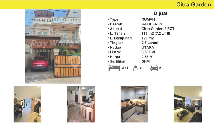 Jual Rumah Furnished SHM Citra 2 Ext Kalideres, JakBar 0008HEY - foto 1
