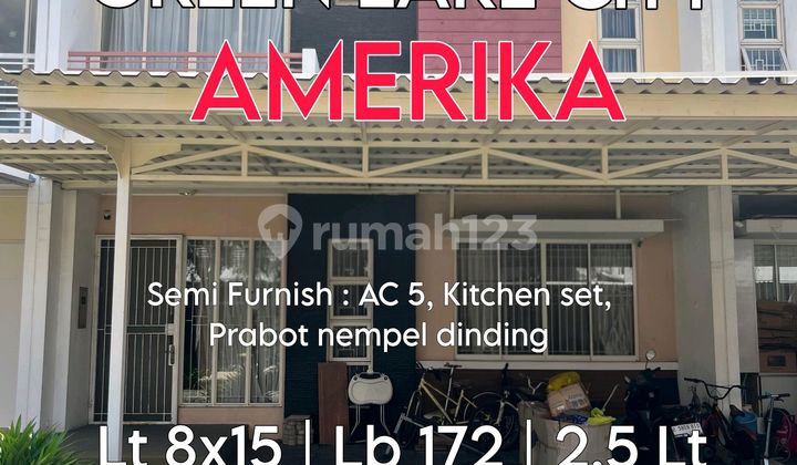 Wilson Rumah Semi Furnish Uk 8x15 Di Green Lake City - foto 1