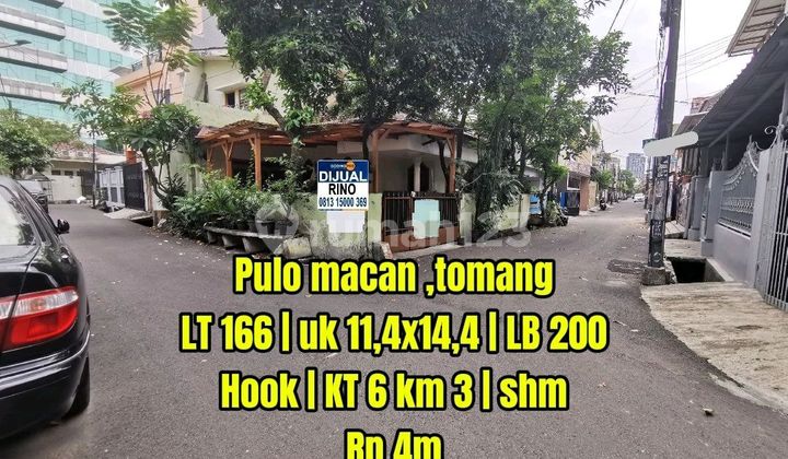 Rumah Hitung Tanah Hook 11X14 Pulo Macan Tomang Jakarta Barat - foto 1