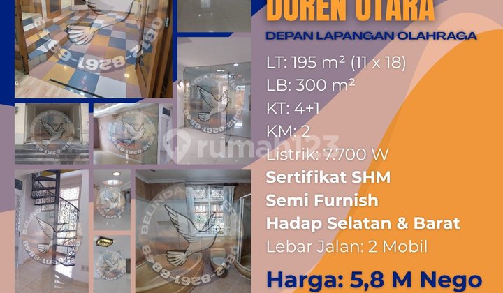 Rumah Siap Huni 2 Lantai Tanjung Duren Hadap Selatan Barat - foto 1