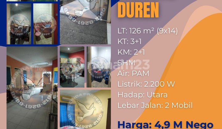 Rumah 2 Lantai Siap Huni Tanjung Duren Hadap Utara - foto 1