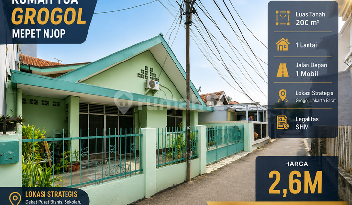 Rumah Grogol Petamburan 200M² - SHM - Lebar 10M - Mepet NJOP - foto 1