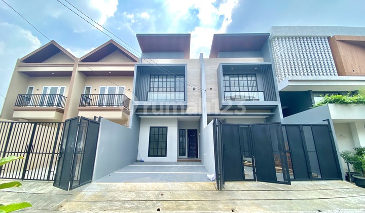 Rumah Baru Modern Minimalis di Kav Dki Meruya - foto 1