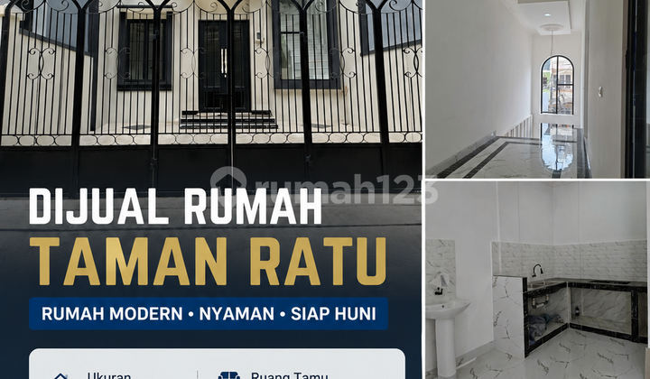 Rumah Mewah 2 Lantai Taman Ratu Siap Huni - foto 1