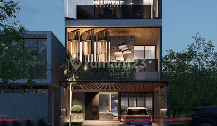 Rumah Brand New 4 Lantai dengan Lift Dijual Puri Indah - 140M2 - foto 1