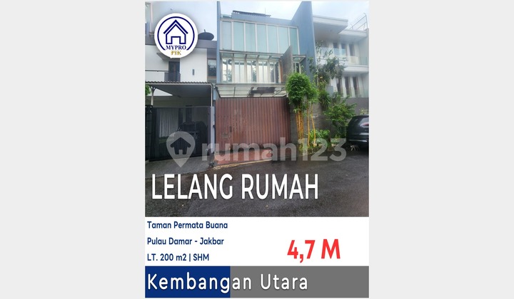Dijual Murah Rumah Permata Buana Dijual Harga Turun Dijual Lelang Rumah Permata Buana SHM Permata Buana Kembangan Utara Jakarta Barat - foto 1