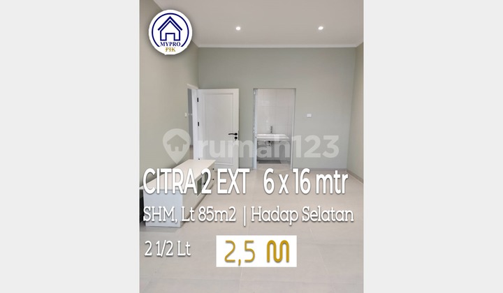 Citra 2 Extension Rumah Dijual di Citra 2 Extension SHM Rumah Citra 2 Extension Hadap Selatan - foto 1
