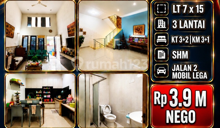 Ip3117: Rumah Lokasi Bagus Komplek Kavling Polri Jelambar - foto 1