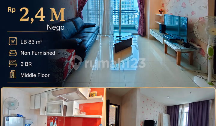 Apartemen Central Park Jual 2BR Central Park 83m² - Hari ini saya buka kartu: list #691954