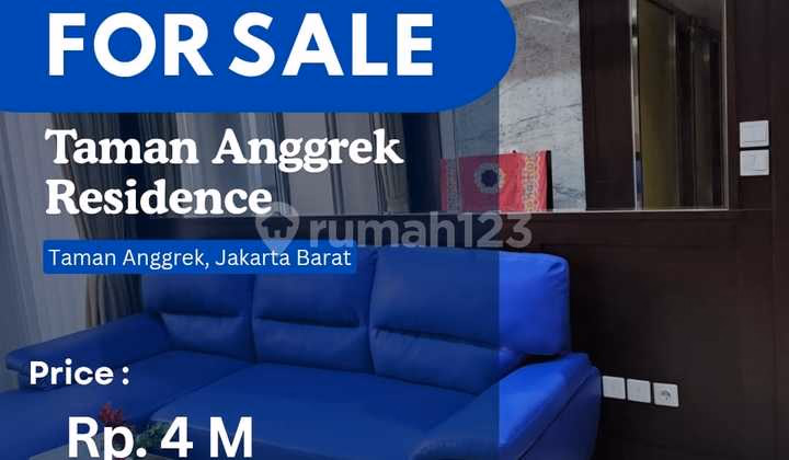 Apartemen Taman Anggrek Jual 1BR 135m² - Dijual Cepat 3+1BR City View T #506033