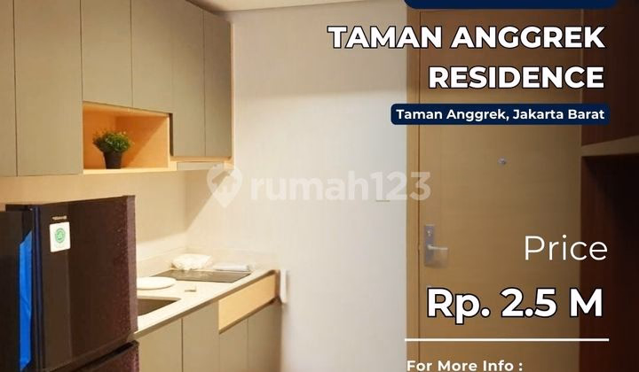 Apartemen Taman Anggrek Jual Studio - Berlokasi di Taman Anggrek, Ja #600398