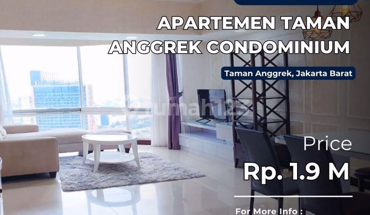 Apartemen Taman Anggrek Jual 1BR 88m² - Investasi Terbaik Unit Renov T #472394