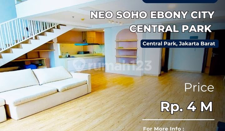 Apartemen Central Park Jual Studio Central Park - Dijual Cepat Neo Soho Ebony Fu #517472 — Dijual di Central Park