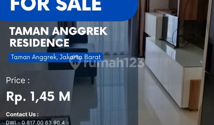 Apartemen Taman Anggrek Jual 2BR 50m² - Dijual Cepat 2BR City Harga TU #348948