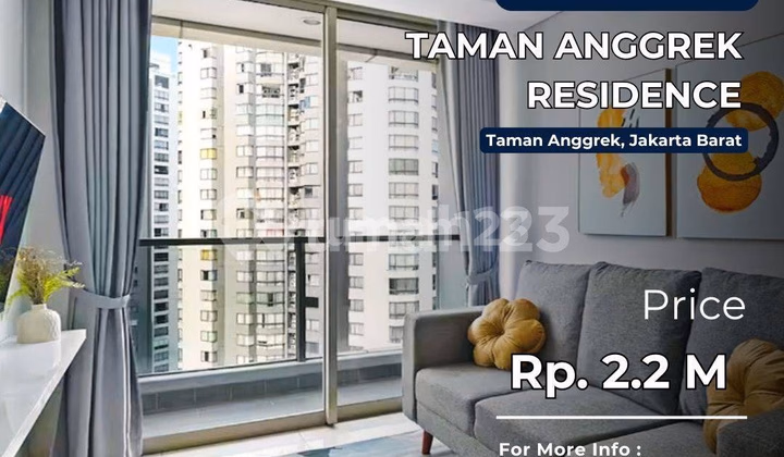 Apartemen Taman Anggrek Jual Studio - Berlokasi di Taman Anggrek, Ja #640982