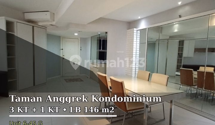 Apartemen Taman Anggrek Jual 3BR 146m² - "Beneran, ini unit yang susah #643300
