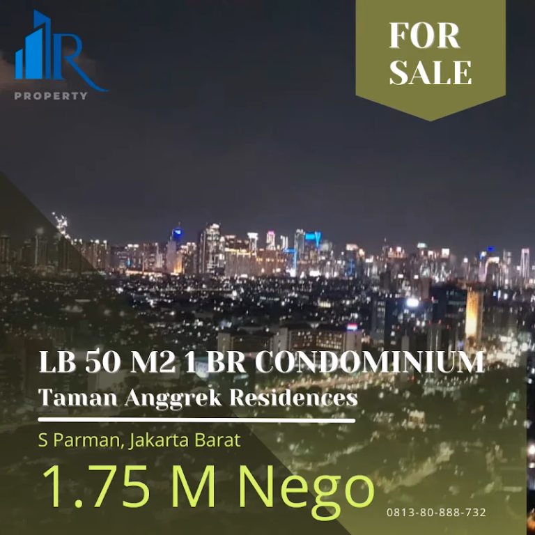 Apartemen Jual 1BR 45m² Lt.38 Taman Anggrek Residences - Unit cozy di lantai 38 — perfect untuk single atau #tar-4