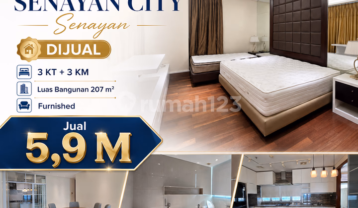 Apartemen Senayan Jual 3BR Senayan Lt.207 - SENAYAN CITY APARTMENT - UNIT #705258