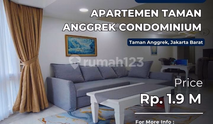 Apartemen Taman Anggrek Jual 1BR 88m² - Investasi Terbaik Unit Renov T #471129