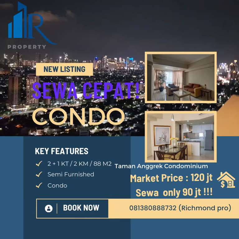Ilustrasi Sewa Apartemen Dekat BINUS Anggrek: Pilihan & Harga 2026