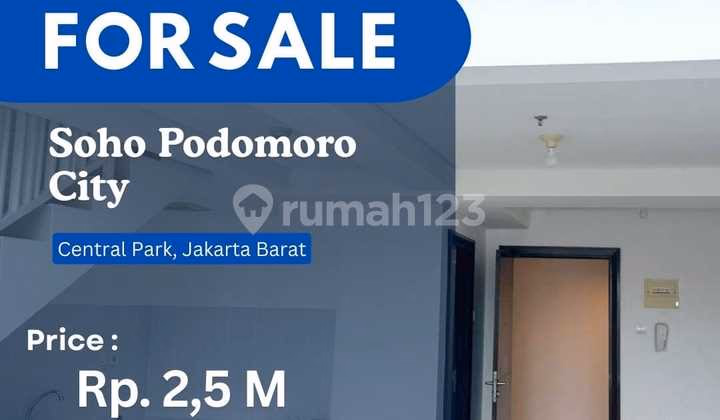 Apartemen Central Park Jual Studio Central Park - Dijual Cepat TERMURAH Neo Soho #549346